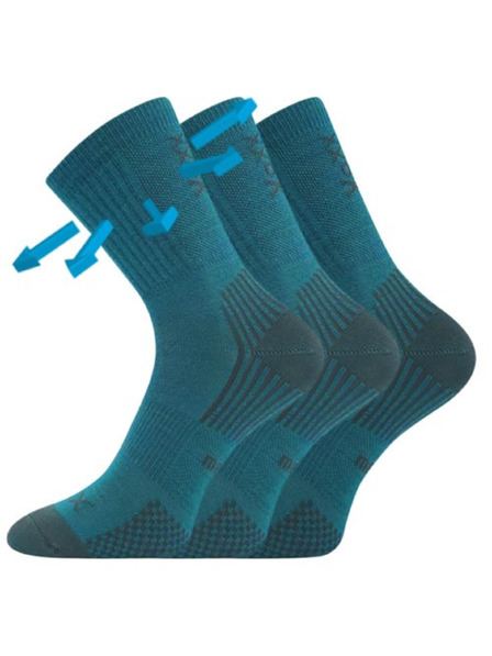 VoXX Set de trei - șosete pentru copii Voxx merino verzi