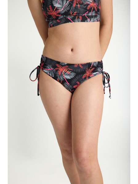 Modibodi Costum de baie menstrual pentru fete Modibodi Teen High Bikini Jungle Palm Black parte de jos