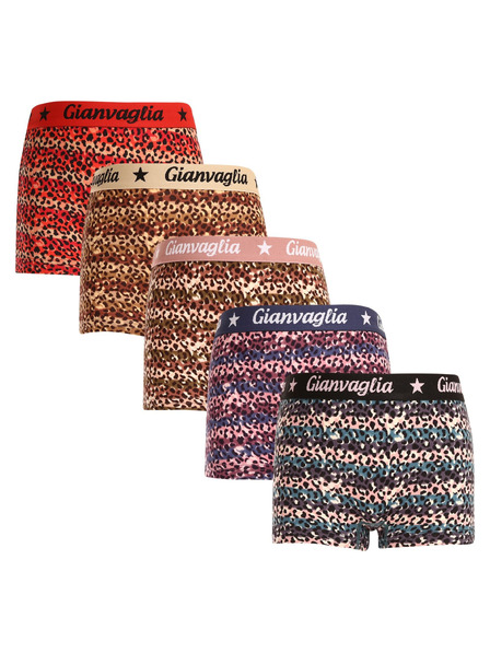Gianvaglia Set cinci - chiloți fete cu picior boxeri Gianvaglia multicolor