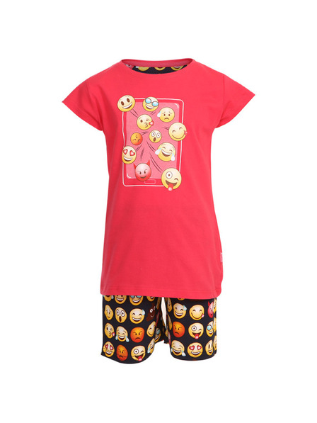 Cornette Pijama fete Cornette emotikoni (787/64)