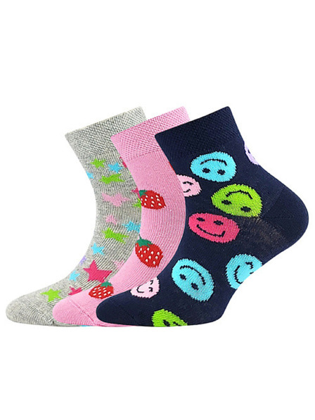 Lonka Set de trei - șosete pentru copii Lonka multicolore