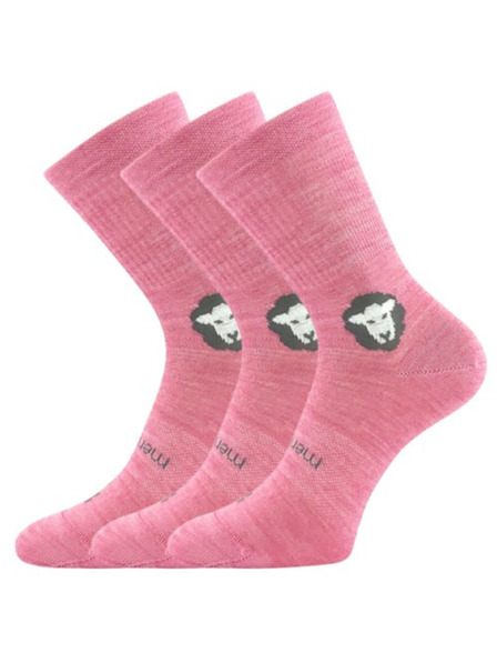 VoXX Set de trei - șosete pentru copii Voxx merino roz