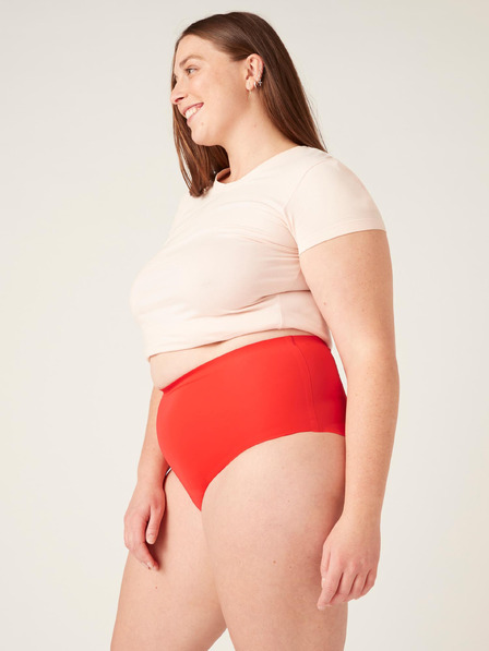 Modibodi Chiloți menstruali Modibodi Seamfree Full Brief Heavy-Overnight Waratah Red