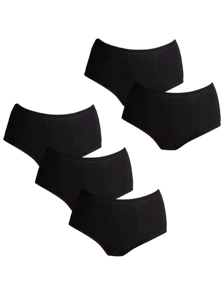 Love Luna Set de cinci - Chiloți menstruali Love Luna Full negru