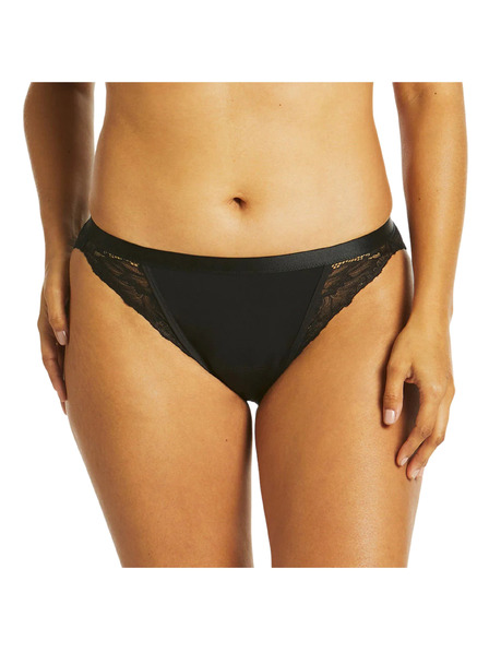 Love Luna Chiloți menstruali Love Luna negru LUXE Lace Midi Tanga Brief
