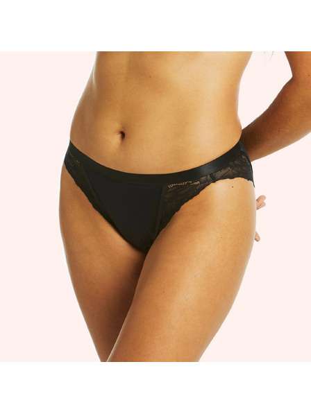 Love Luna Chiloți menstruali Love Luna negru LUXE Lace Midi Tanga Brief