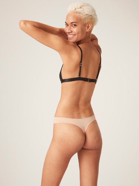 Modibodi Tanga menstruală Modibodi Seamfree Thong Light Cashew