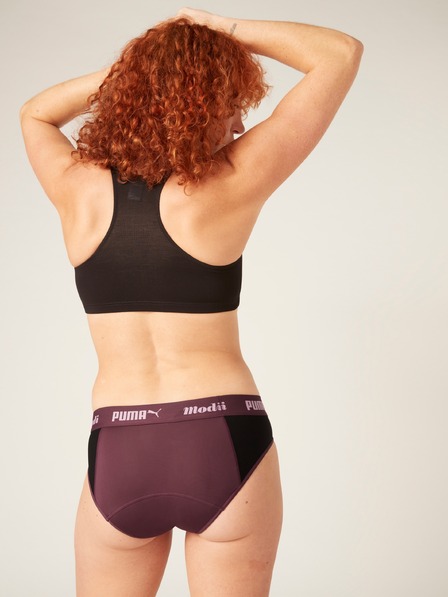 Modibodi Chiloți menstruali PUMA & Modibodi Active Brief Moderate-Heavy Grape