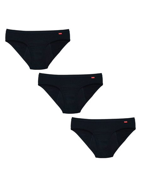 WUKA Set de trei - Chiloți menstruali WUKA Basics™ Hipster - Medium