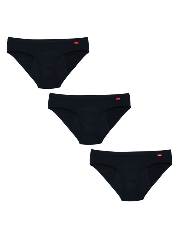 WUKA Set de trei - Chiloți menstruali WUKA Basics™ Hipster - Medium