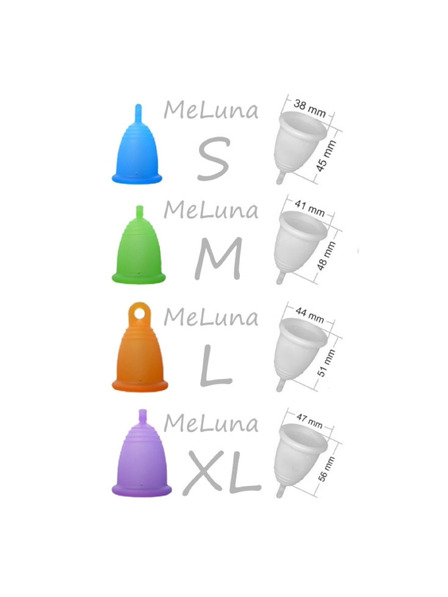 Me Luna Cană menstruală Me Luna Soft M cu bilă roz