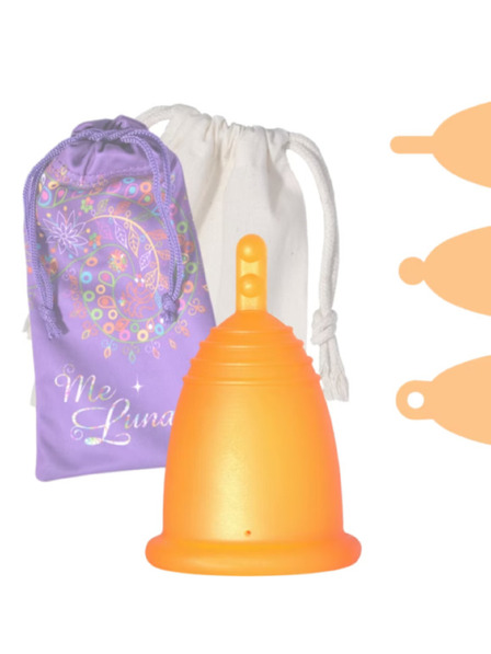 Me Luna Cană menstruală Me Luna Classic S cu bilă portocalie