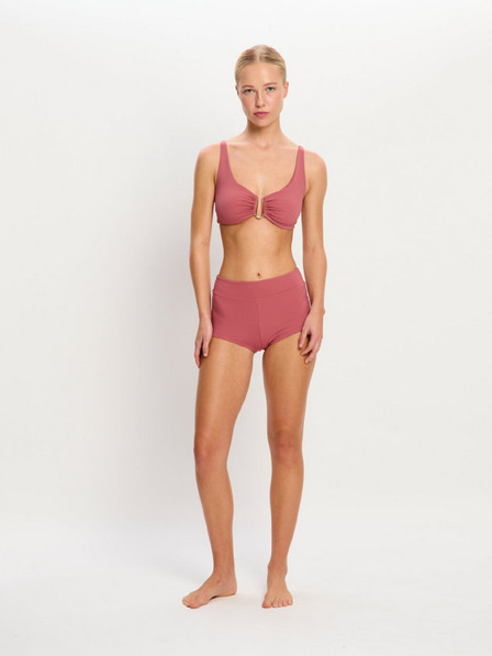 Modibodi Costum de baie Modibodi Molokai Plunge Tie Back Top Mauve vârf