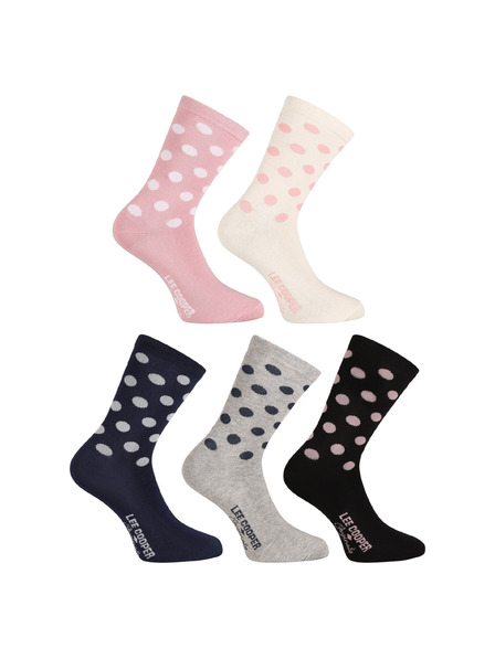 Lee Cooper Set de cinci - șosete Lee Cooper înalte multicolore