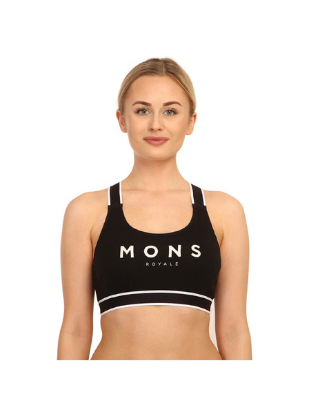 Mons Royale Sutien dama Mons Royale merino negru