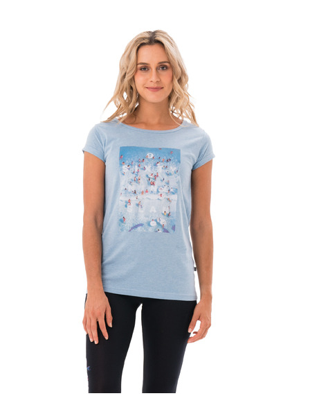 69slam Tricou pentru femei 69SLAM MRS SIXTY BLUE MELANGE ELISA