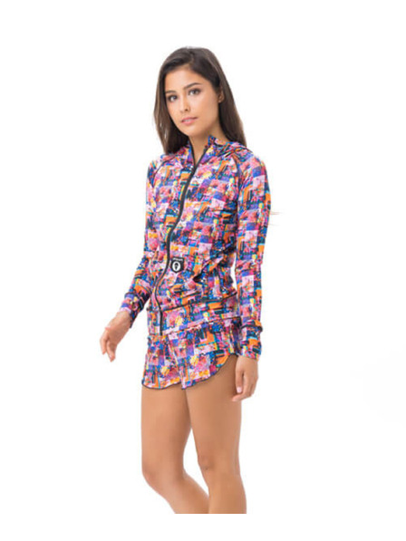 69slam Bluză pentru femei 69SLAM TROPICAL GLITCH