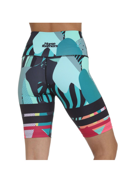 Horsefeathers Pantaloni scurti tip legging pentru femei Horsefeathers Tikka Abstract multicolor