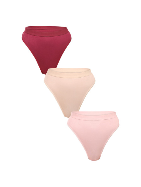 Benysøn Set de trei - tanga pentru femei Benysøn multicolor (7204/mix)