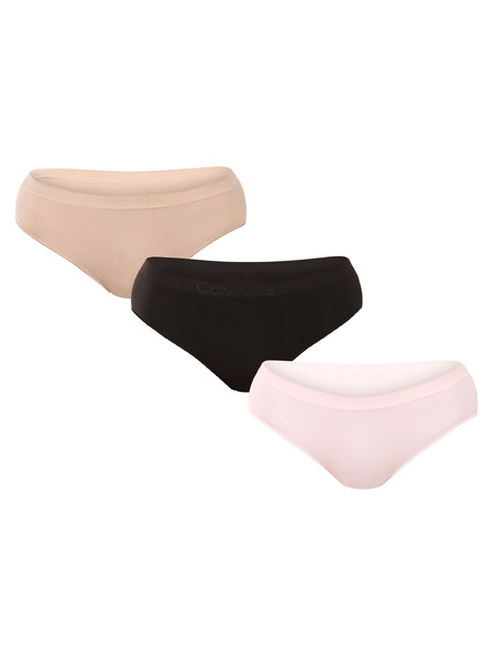 Calvin Klein Set de trei - chiloți fără cusură multicolori Calvin Klein pentru femei