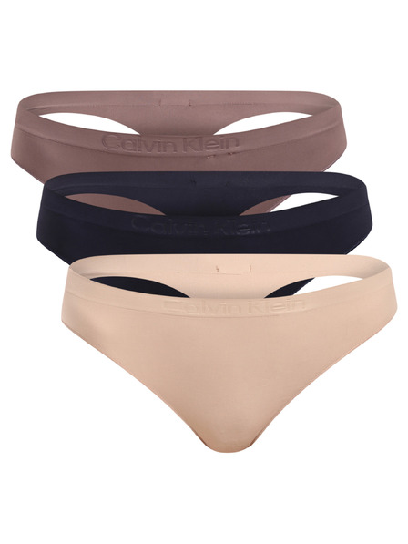 Calvin Klein Set de trei - tanga multicolori Calvin Klein pentru femei