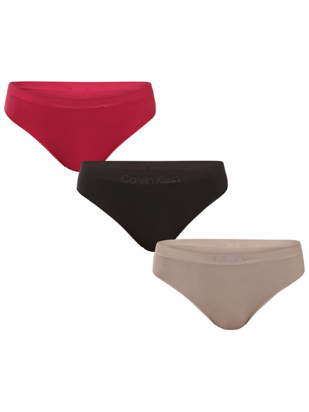 Calvin Klein Set de trei - tanga multicolori Calvin Klein pentru femei