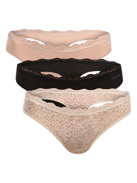 Calvin Klein Set trei - Tanga pentru femei Calvin Klein multicolor