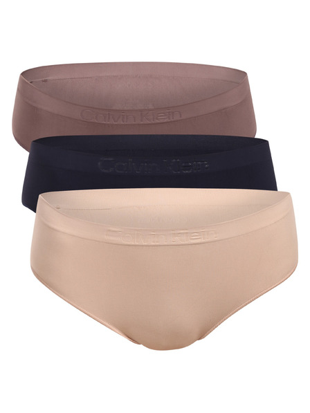Calvin Klein Set de trei - chiloți fără cusură multicolori Calvin Klein pentru femei