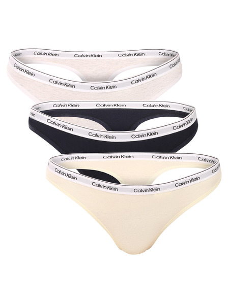 Calvin Klein Set trei - Tanga pentru femei Calvin Klein multicolor