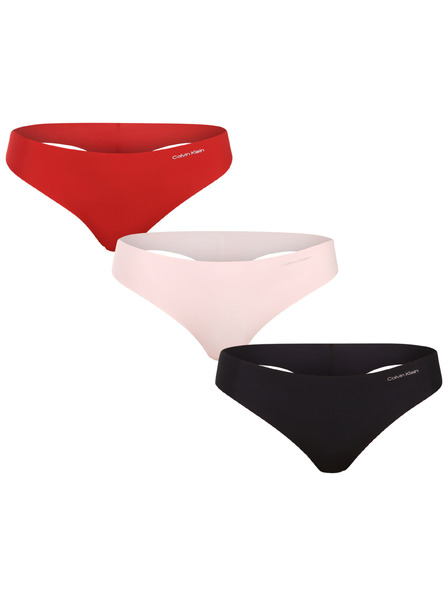 Calvin Klein Set de trei - tanga fără cusătură pentru femei Calvin Klein multicolor