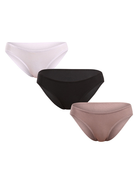 Calvin Klein Set de trei - chiloți multicolori Calvin Klein pentru femei