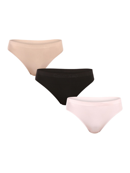 Calvin Klein Set de trei - tanga multicolori Calvin Klein pentru femei