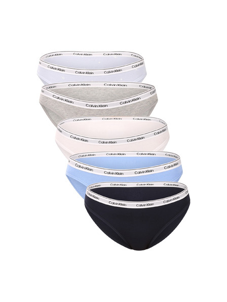 Calvin Klein Set de cinci - chiloți multicolori Calvin Klein pentru femei