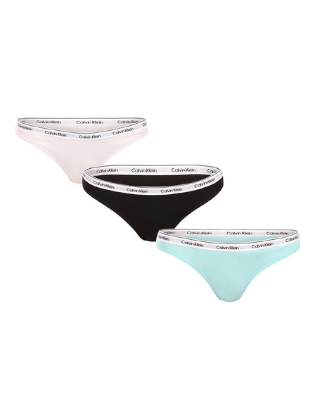 Calvin Klein Set trei - Tanga pentru femei Calvin Klein multicolor