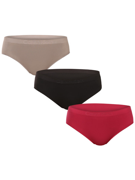 Calvin Klein Set de trei - chiloți fără cusură multicolori Calvin Klein pentru femei