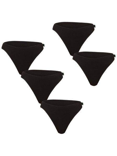 Gaubert Set de cinci - tanga pentru femei Gaubert negru