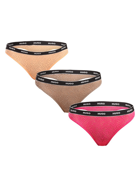 HUGO Set de trei - tanga damă HUGO multicolor