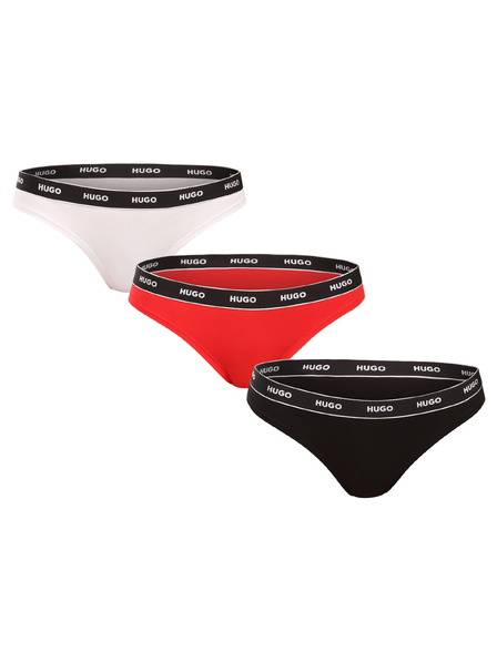 HUGO Set de trei - tanga damă HUGO multicolor