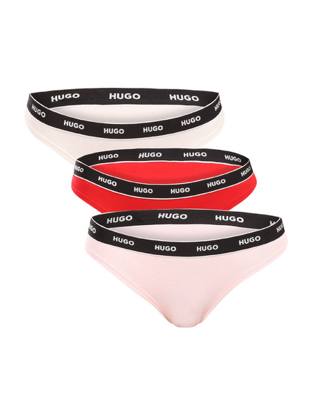 HUGO Set de trei - tanga damă HUGO multicolor