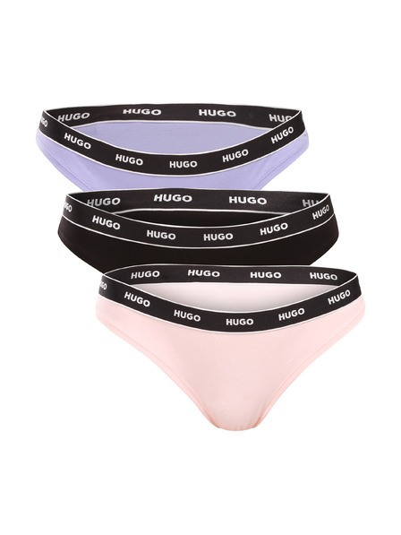 HUGO Set de trei - tanga damă HUGO multicolor