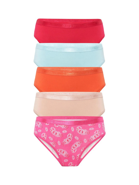 Modibodi Set de cinci - Chilotei Modibodi Classic Bikini Morocco Multi