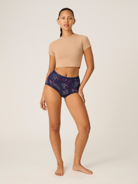 Modibodi Chilot menstrual Modibodi Classic Full Brief Moderate-Heavy Passion Vine Navy