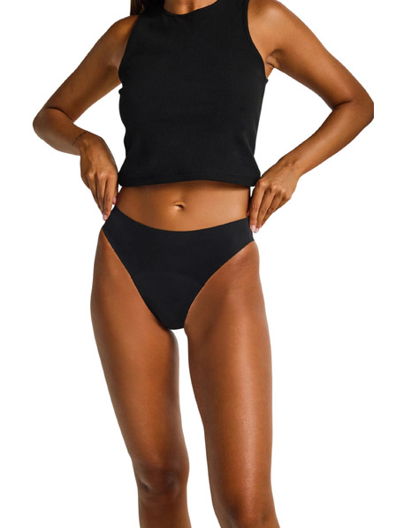 Modibodi Chilot menstrual Modibodi Seamfree Hi Waist Cheeky Moderate Black