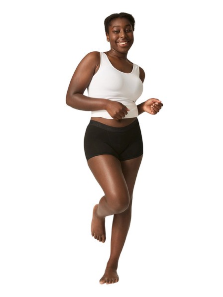 Modibodi Chilot menstrual pentru fete Modibodi Teen Hipster Boyshort Super-Overnight Black