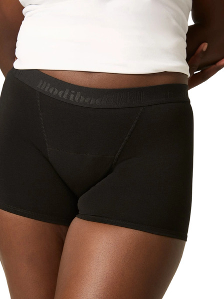 Modibodi Chilot menstrual pentru fete Modibodi Teen Hipster Boyshort Super-Overnight Black