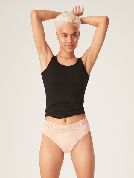 Modibodi Chiloți menstruali Modibodi Sensual Hi-Waist Bikini Maxi Beige