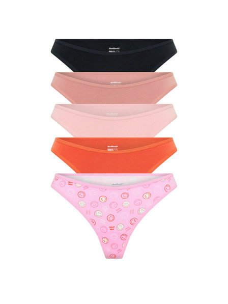 Modibodi Set de cinci - Tanga menstruală Modibodi Happy Place Multi