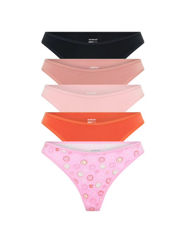 Modibodi Set de cinci - Tanga menstruală Modibodi Happy Place Multi