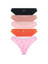 Modibodi Set de cinci - Tanga menstruală Modibodi Happy Place Multi
