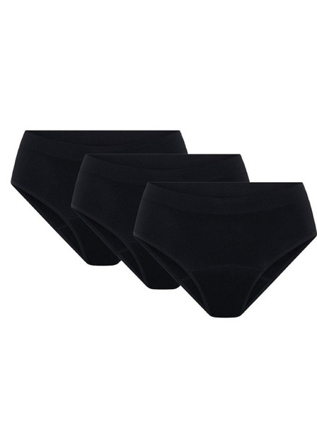 Modibodi Set de trei - Chiloți menstruali Modibodi Soft Stretch Seamless Bikini Brief Moderate